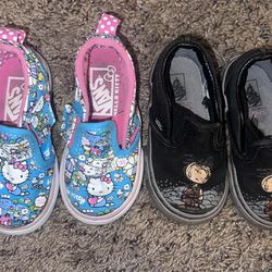 Post on offer up foHello kitty vans 5.5 Pig pen vans 5.0  A lot of life  $40 for both lowest $30 to take