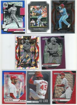 76 StL Cardinals Prizm card lot 76) StL Cardinals Prizm card lot