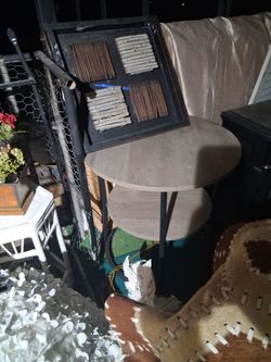 Round side table