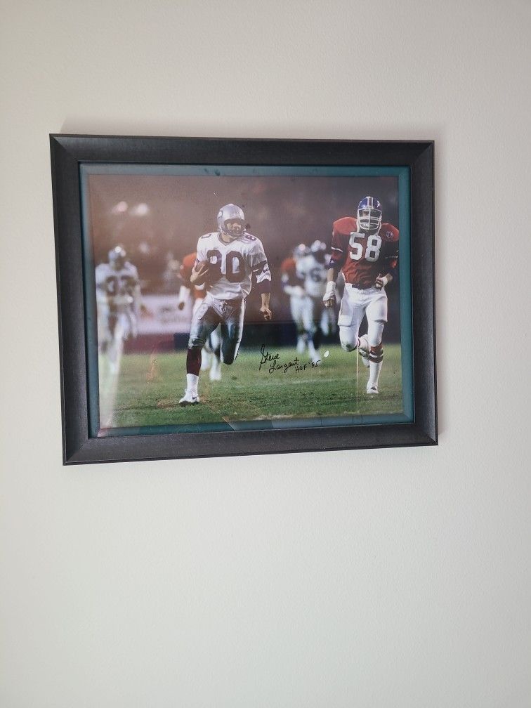Autographed Steve Largent Photo