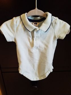 Janie and Jacks mint green collared shirt