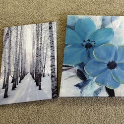 Canvas Wall Arts X 2 
