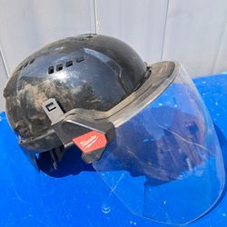 Good Condition Clear Face Shield & Hard Hat 