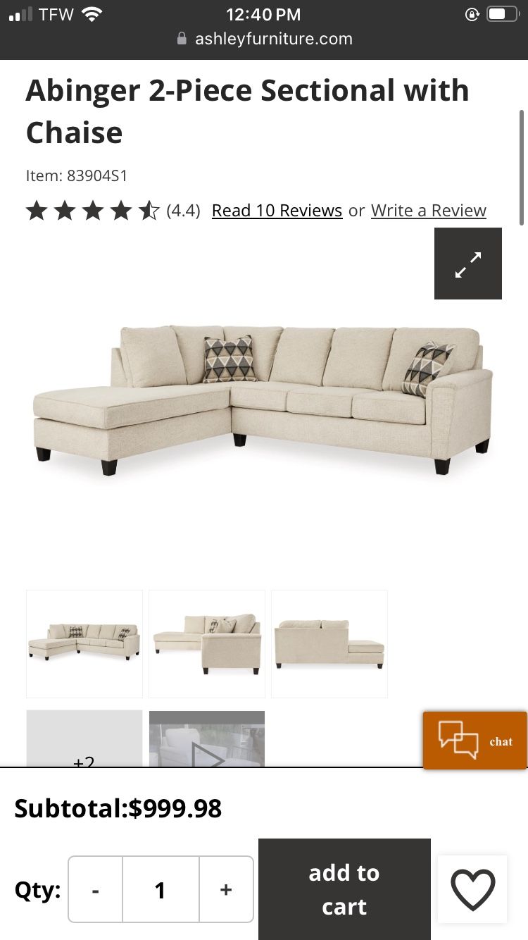 Beige Sectional Sofa