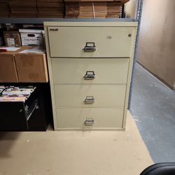 FireKing 4 Drawer File Cabinet