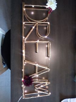 Light up LED wall art