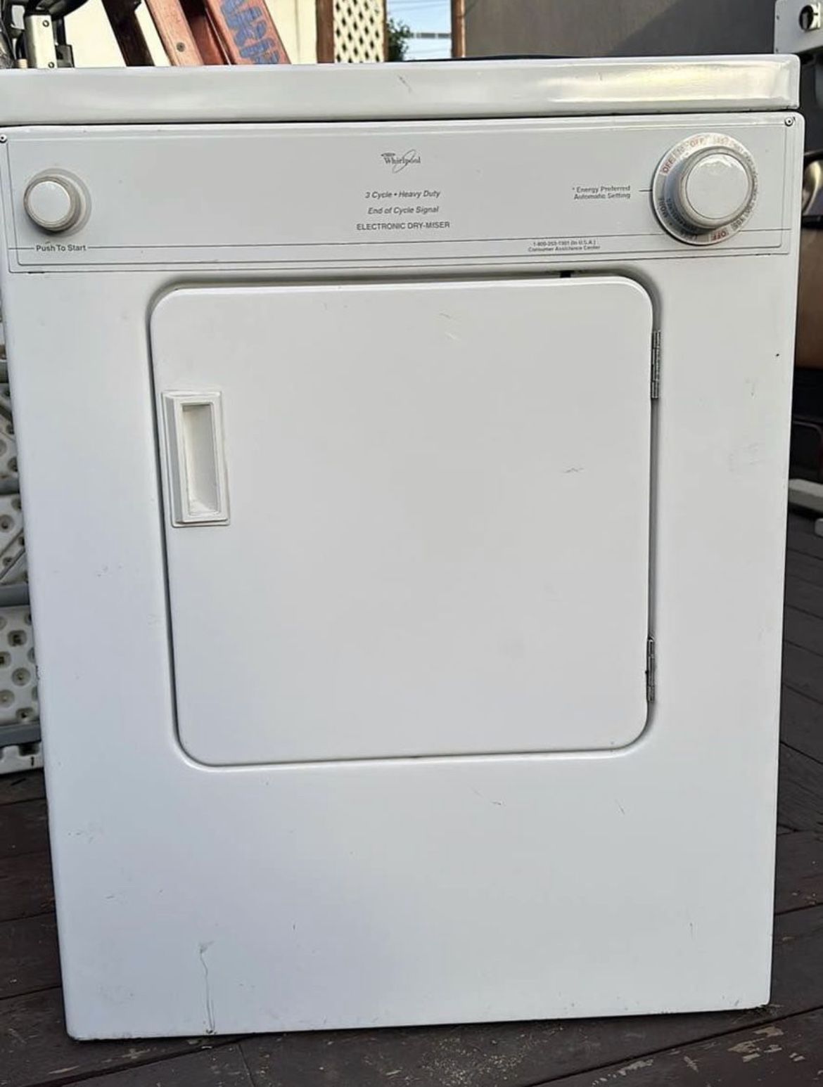 Whirlpool 120 Volt Electric Dryer Used 