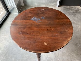 Antique Solid Walnut Table.