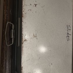 Vintage Metal slide storage