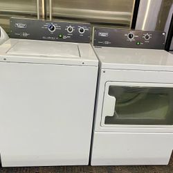 Maytag Heavy duty washer and dryer Electric 