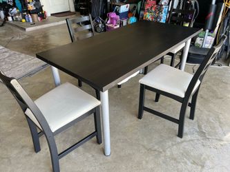 IKEA TABLE AND 4 CHAIRS