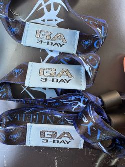 3x GA 3-Day Niteharts Wristbands