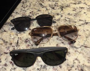 Ray-Ban Sunglasses Lot (2 Pairs Authentic Ray-Bans + Dockers)