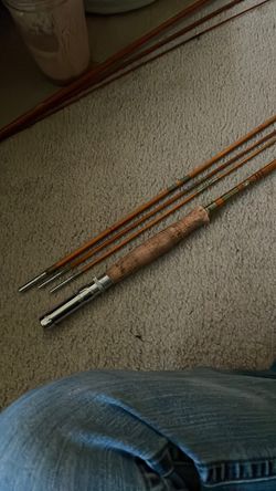 VINTAGE BAMBOO FISHING ROD   EBISU BRAND