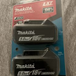 Makita 5.0ah 18v