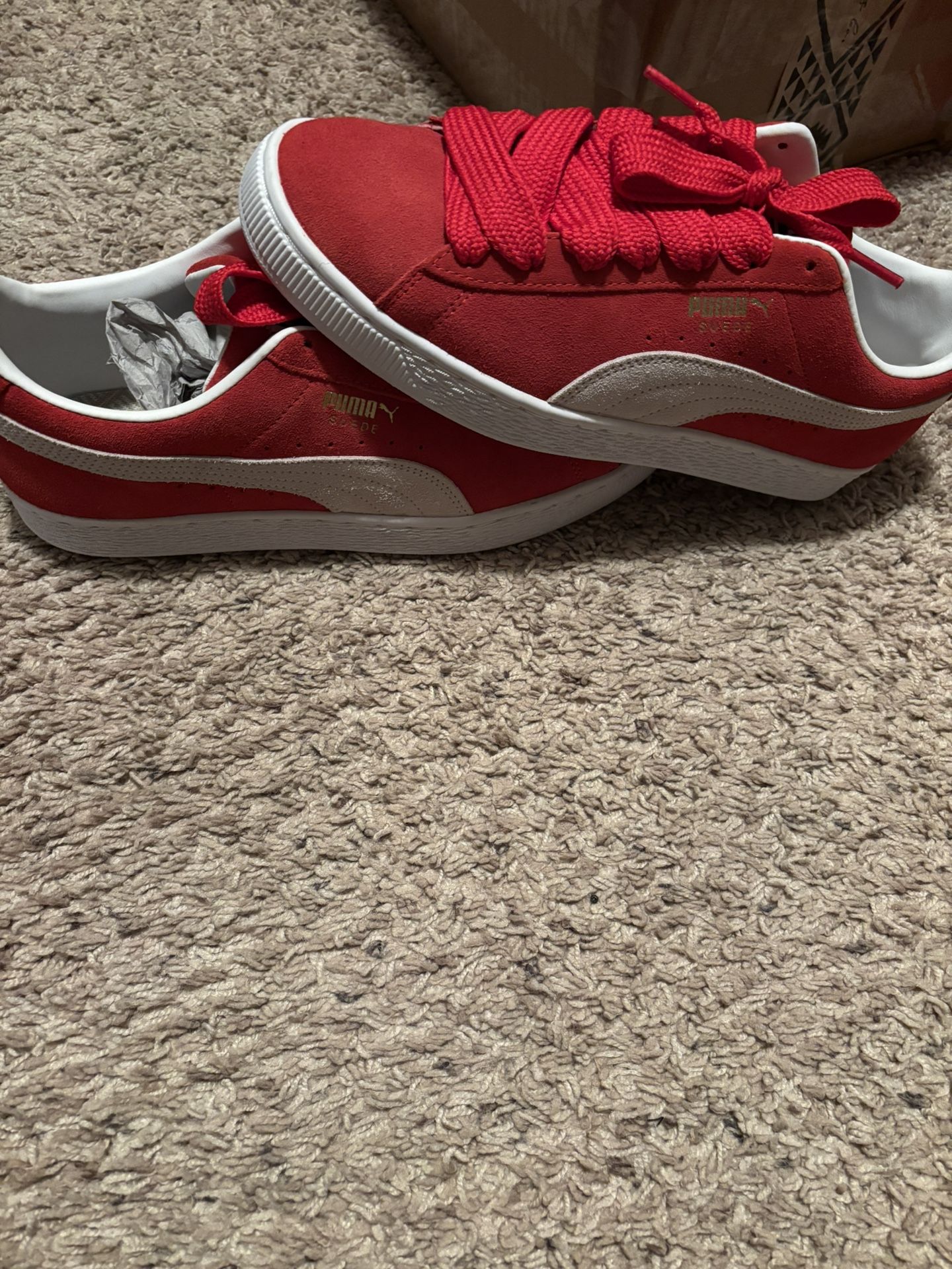 Size 10 Red Puma Suede