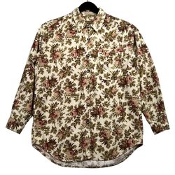 VTG A.M.I. Women's Floral Long Sleeve Cotton Jacket -S-