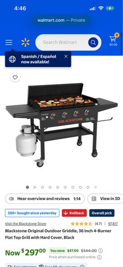 Blackstone 36-Inch 4-Burner Flat Top Griddle