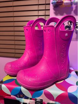 Girls Crocs Rain Boots - Size 3