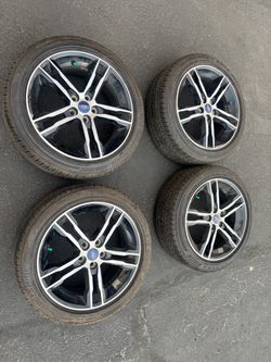 Ford Fusion wheels & new 235 45 18 Bridgestone Potenza tires