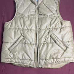 LEE Storm Rider Vest Tan Insulated Puffer  USA Men’s (L) Vintage