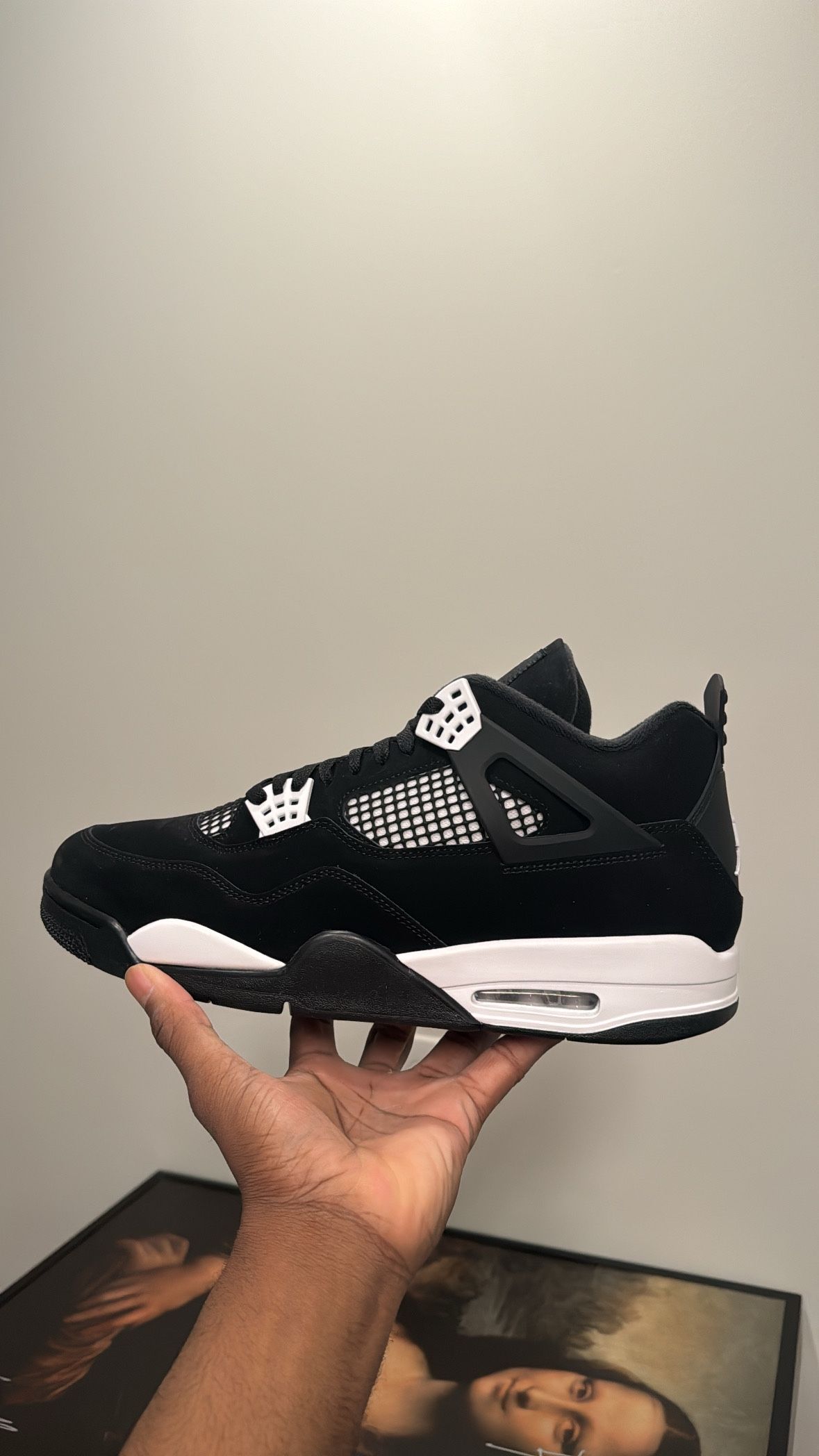 White Thunder Jordan 4 Size 14