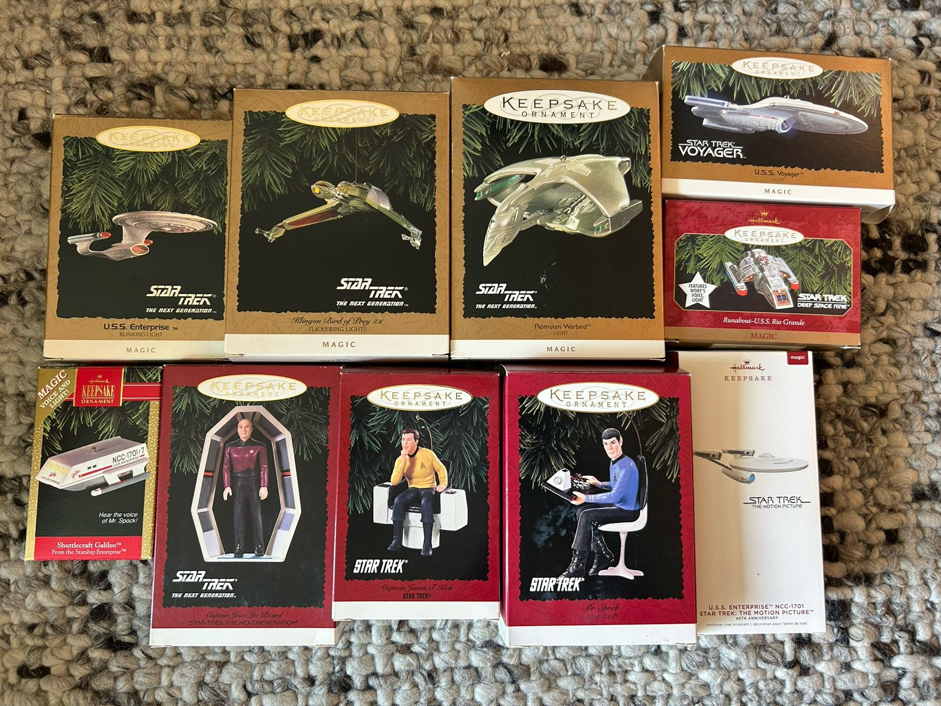 🎄 Hallmark Star Trek Keepsake Ornaments – Collector’s Lot (1992–1999) 🚀 