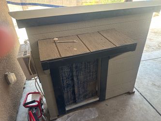 Dog house with A/C unit