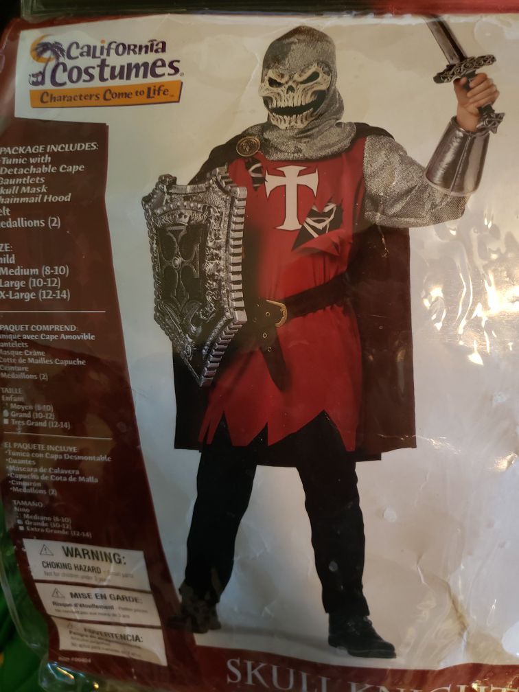 Boys Skull Knight Costume