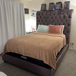 Sleight Purple Sleigh Bed Frame