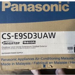 Panasonic 9k BTU CS-E9SD3UAW Mini Split Ducted AC HeatPump Head Unit