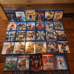 Set of 29 DC & Marvel Blu-Rays all in excellent condition sold as A Set read description for details 