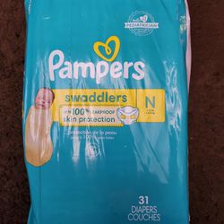 Pampers Swaddlers Newborn 31 Count
