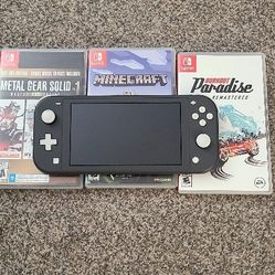 Nintendo Switch Lite With Games And Case