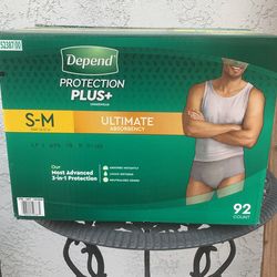 Men’s Underwear Ultimate Obserbency Size S/M $30 Obo 