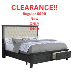 Queen Bed Or King Bed w/ Storage $399