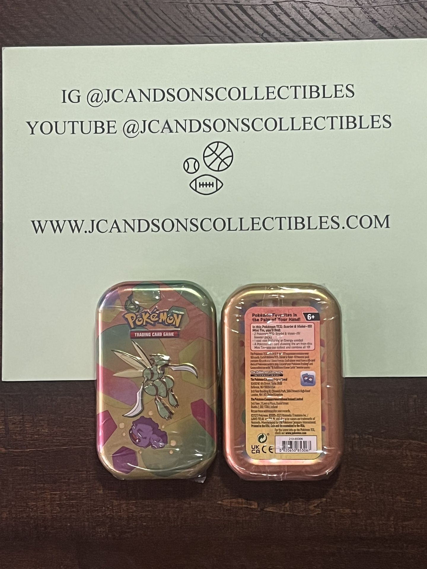 Pokemon TCG: Scarlet & Violet 151 Mini Tin New & Sealed