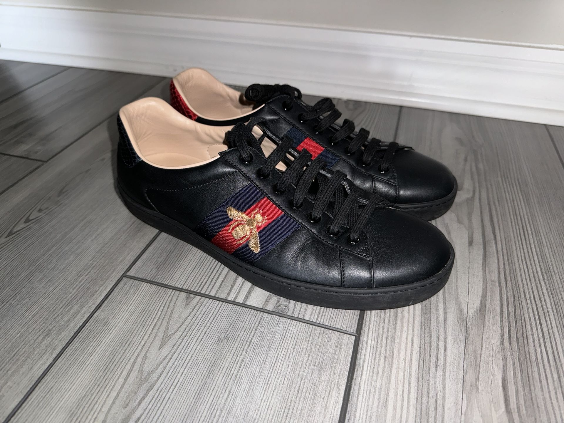 Gucci Men’s Ace Sneaker with Embroidery - Size 8.5 (US 9), No Box