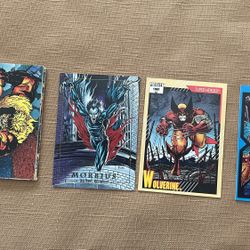 Lot Of 11 Marvel Trading Cards From 1991 & 1992 