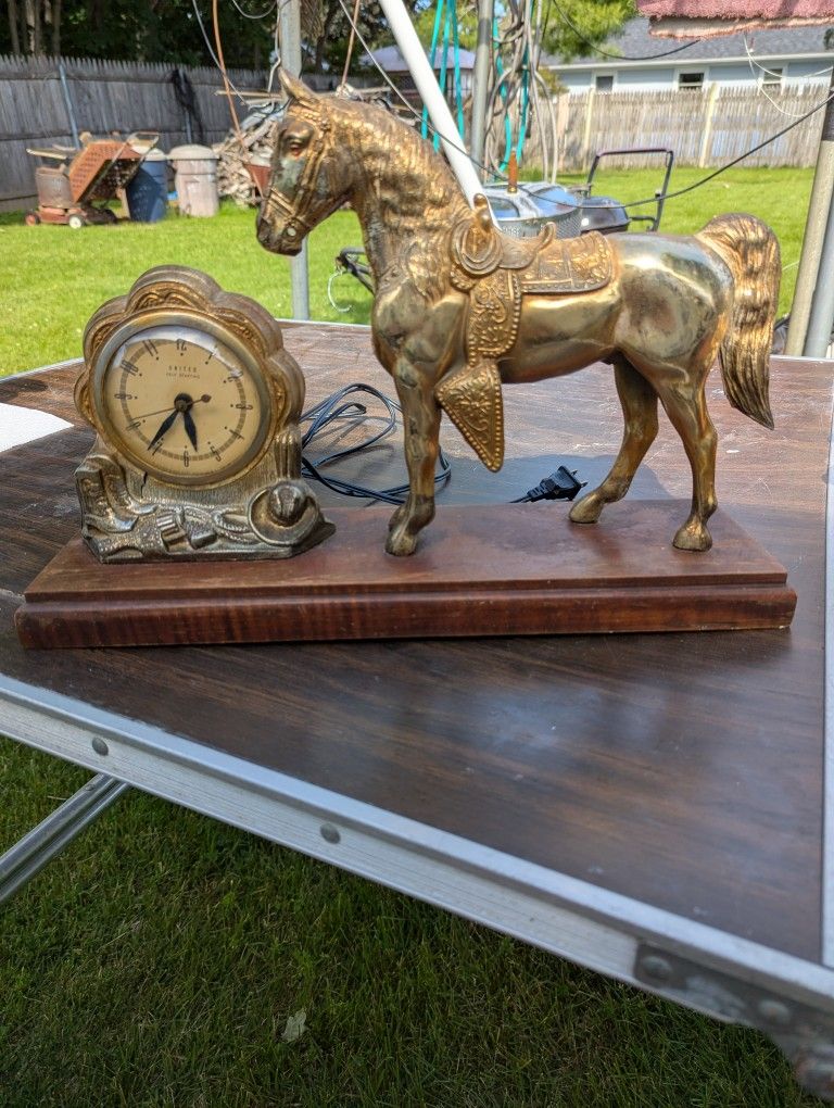 Clock And Horse