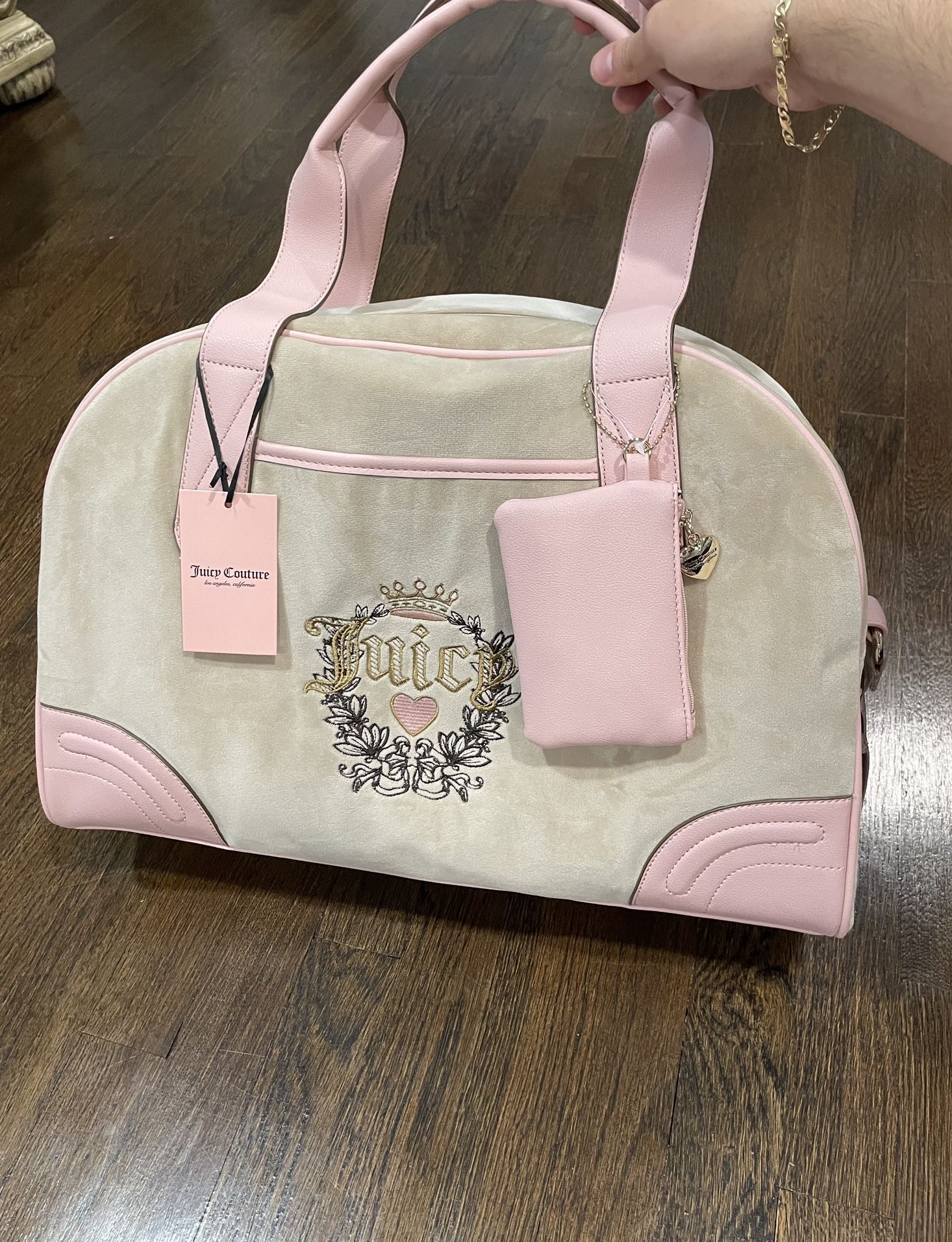 Juicy Couture Tan Suede Handbag Set 