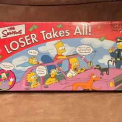  The Simpsons Loser Takes All 2001 Board Game Rare Collectible
