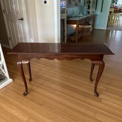 Mahogany Table Made in USA 52” L x 29” H x 16” D