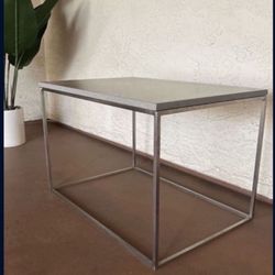 One Coffee Table - Beautiful Heavy Iron And Heavy Stone Modern Table