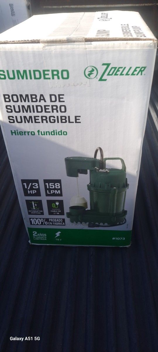 Zoeller 1/3hp Cast Iron Submersible Sump Pump