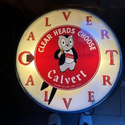 Calvert Whiskey Pam Clock “Clear Heads Choose”