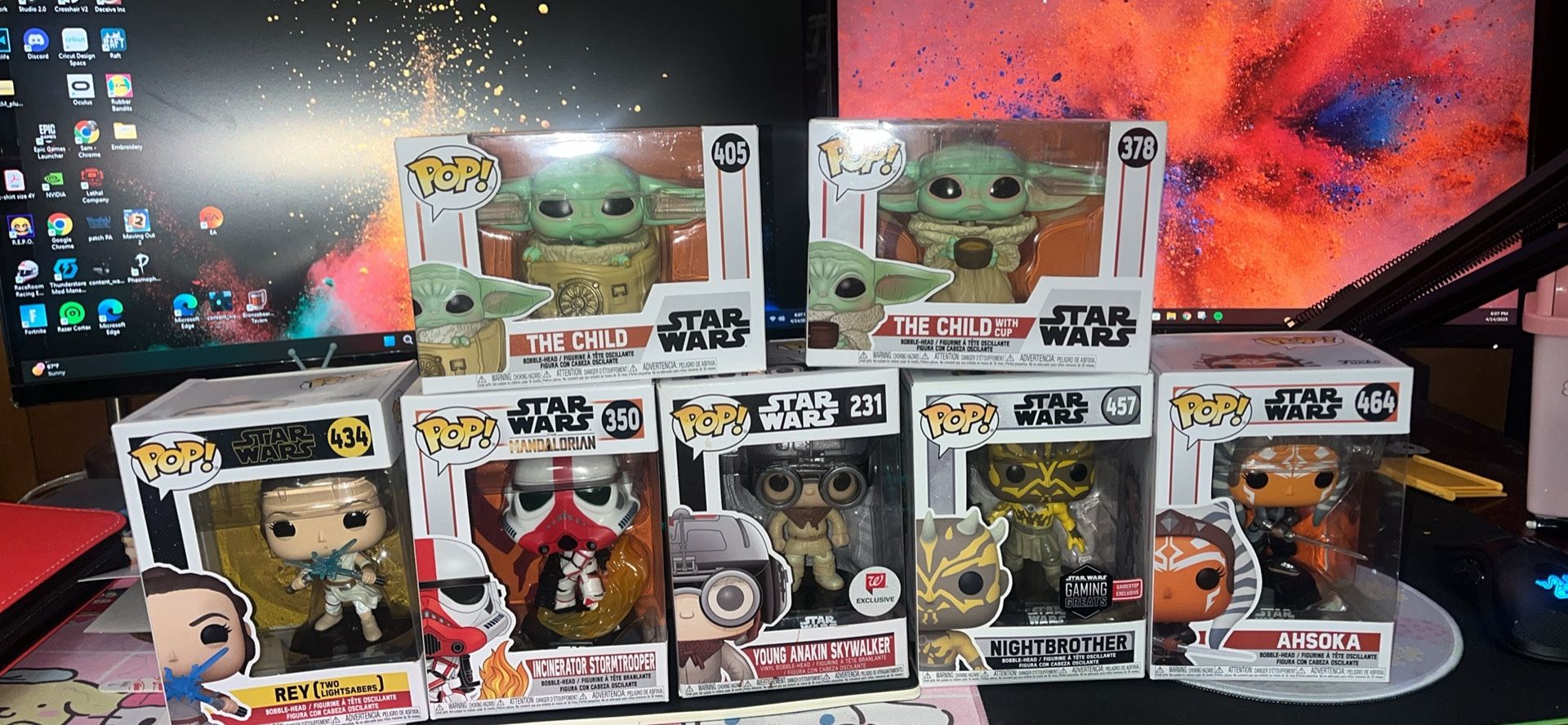 Funko pop (Star Wars, Game Of Thrones, Batman)