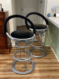 RARE Post Modern Swivel Bar Stools