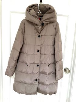 Gallery Women's Mid-Length Quilted Down Puffer Coat Size S