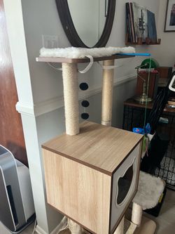 Tall cat tree tower